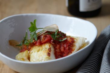 Cod with Tomato Ginger Sauce