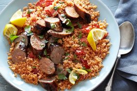 Tunisian Couscous Salad with Grilled Sausages