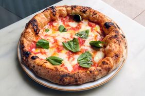 A pizza from Napoli on the Road by chef Michele Pascarella.