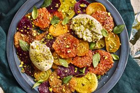 Beet, Brûléed Grapefruit, and Burrata Salad