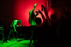 A band performing at The Annual Merrymaking by Blood of Gods.