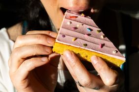 Pink cake from Mariela Camacho's Comadre Panadería in Austin, TX.
