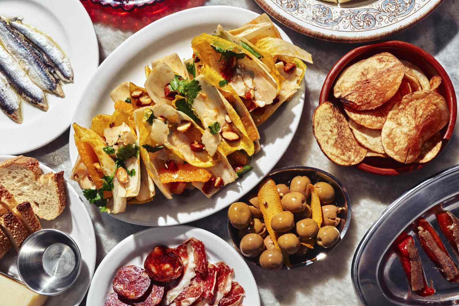 Various dishes at Melissa Lopez's Barra Santos in Los Angeles.