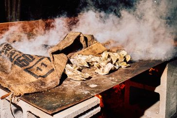 The oyster roast at the Food & Wine Classic Charleston 2025.