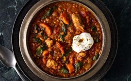 Chicken and Red Lentil Stew