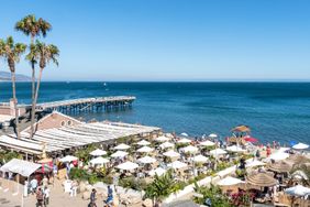 Paradise Cove Beach Cafe by the pier in Paradise Cove.