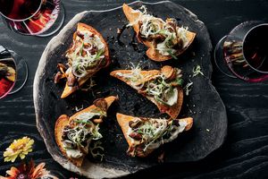 Mushroom Toasts with Delice de Bourgogne
