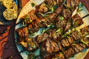 Steak Kebabs with Red Boat Butter