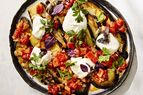 Stewed Eggplant with Peppers and Tomatoes