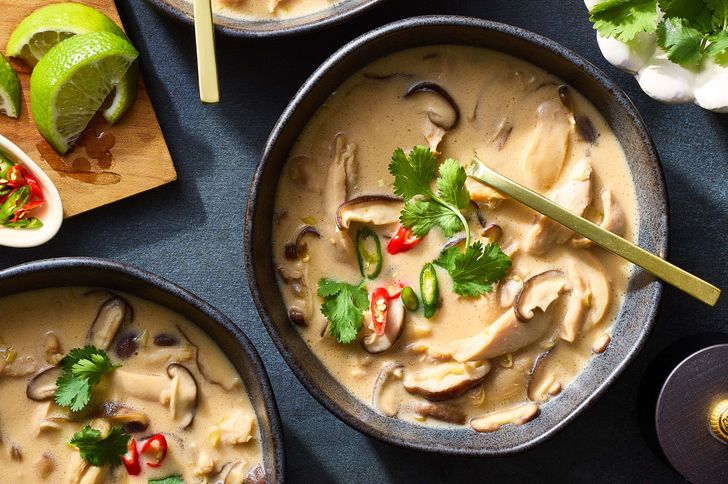 Thai Hot-and-Sour Coconut-Chicken Soup