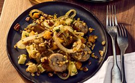 Warm Weisswurst-and-Farro Salad